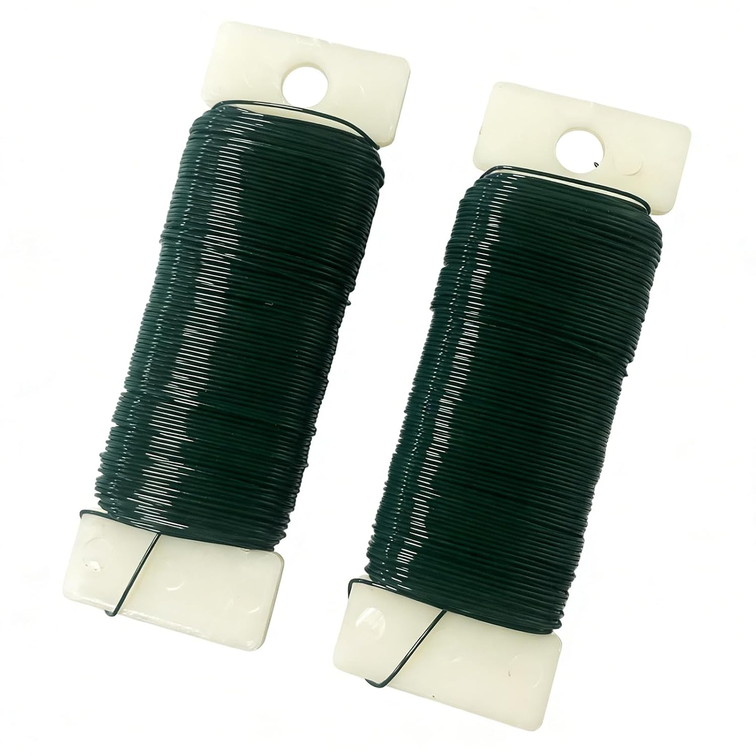 Floral Wire Stems 22 Gauge,Garden Craft Wire for Crafts Plants Green 2PCS