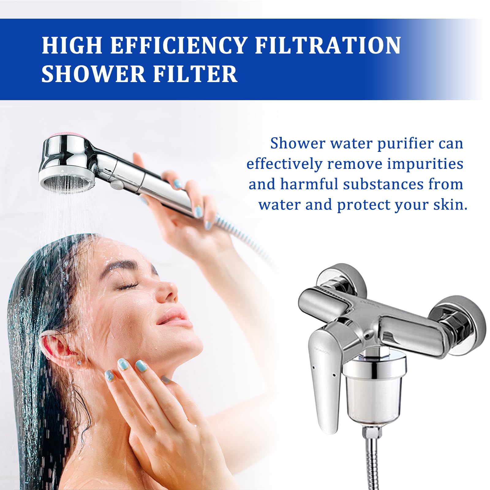 10 Pezzi Elemento Filtrante,Filtro in Cotone,Anticalcare Filtro in Cotone,Rlemento Filtrante de Filtro Acqua Doccia per Doccia o Filtro Acqua Rubinetto può Filtrare lo Sporco Nell'acqua