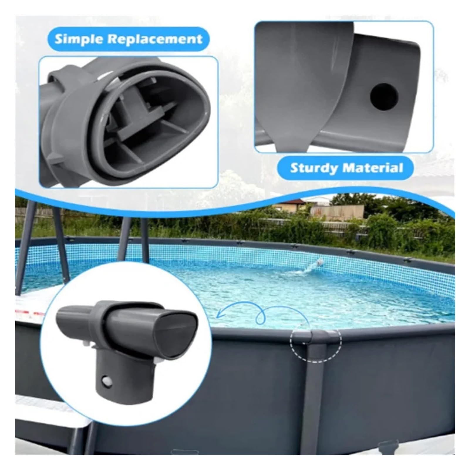 Reemplazo de Junta en T for Piscinas Intex Ultra Frame, Modelos de 15 a 16 pies