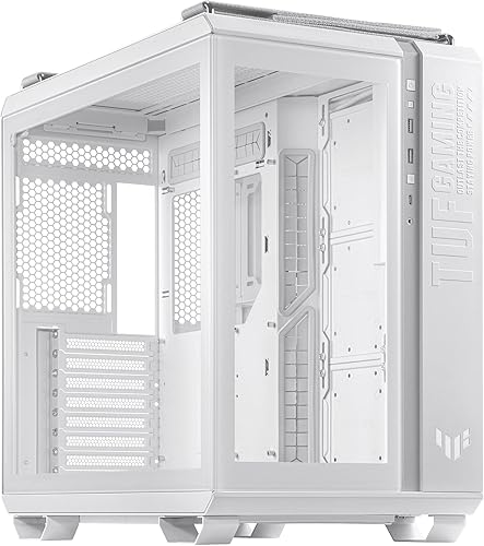 ASUS TUF Gaming GT502 White ATX Mid-Tower Computer CaseFront Panel RGB ButtonUSB 32 Type-C2x USB 30 PortsTool-free Side PanelARGB Hub 360mm and