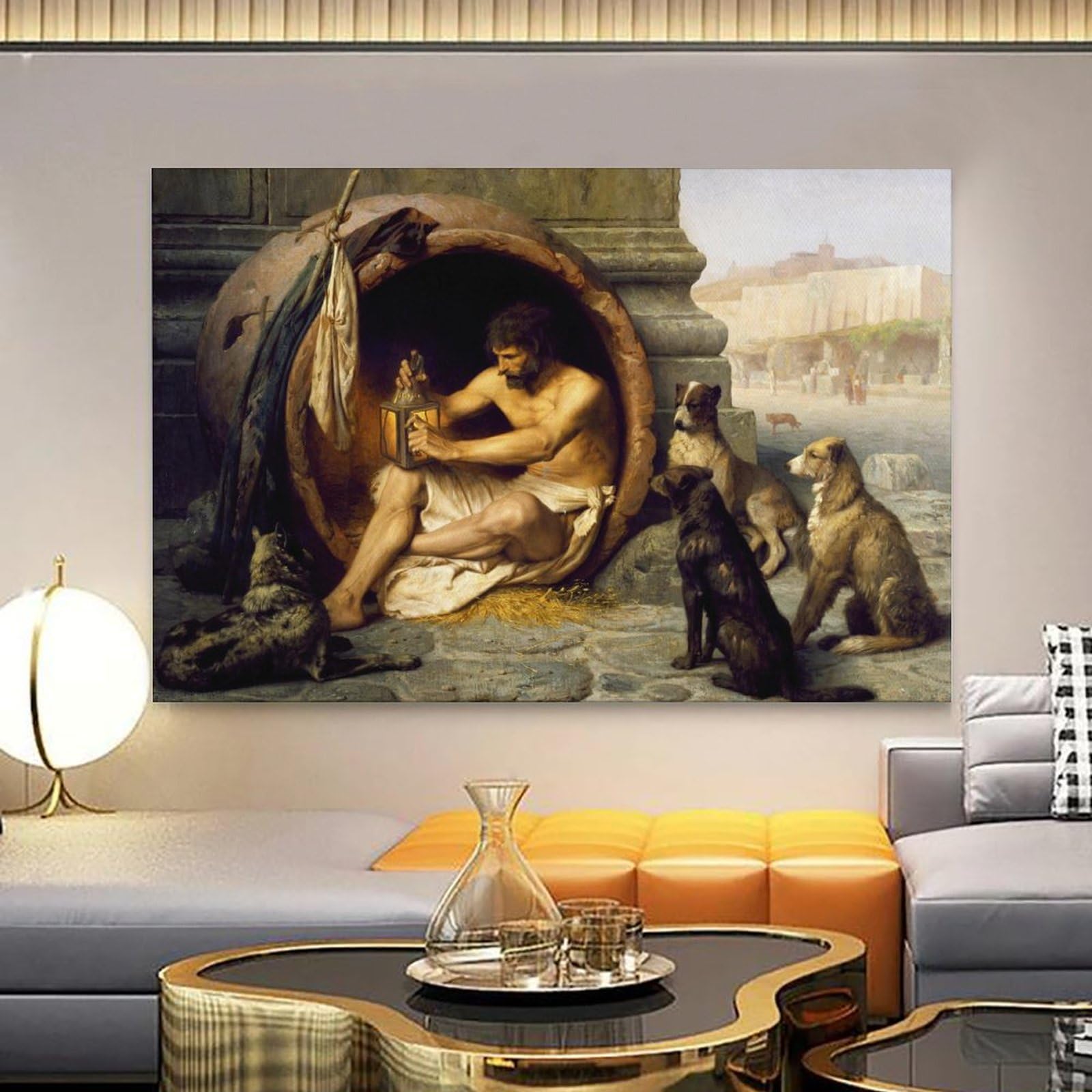 Amazon.com: Diógenes por Jean-Leon Gerome Painter - Póster