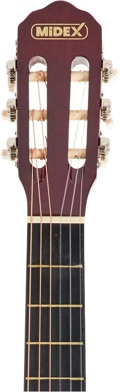 Midex CG-395YL Klasik Gitar 4/4 Kesik Kasa Full Set (Çant...