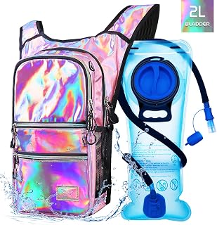 Hydration Backpack Pack, Water Backpack 20L Included 2L Hydration Bladder, Festival Essential - Rave Hydration Pack Hydropack for Hiking, Running, Biking, Festival Gear