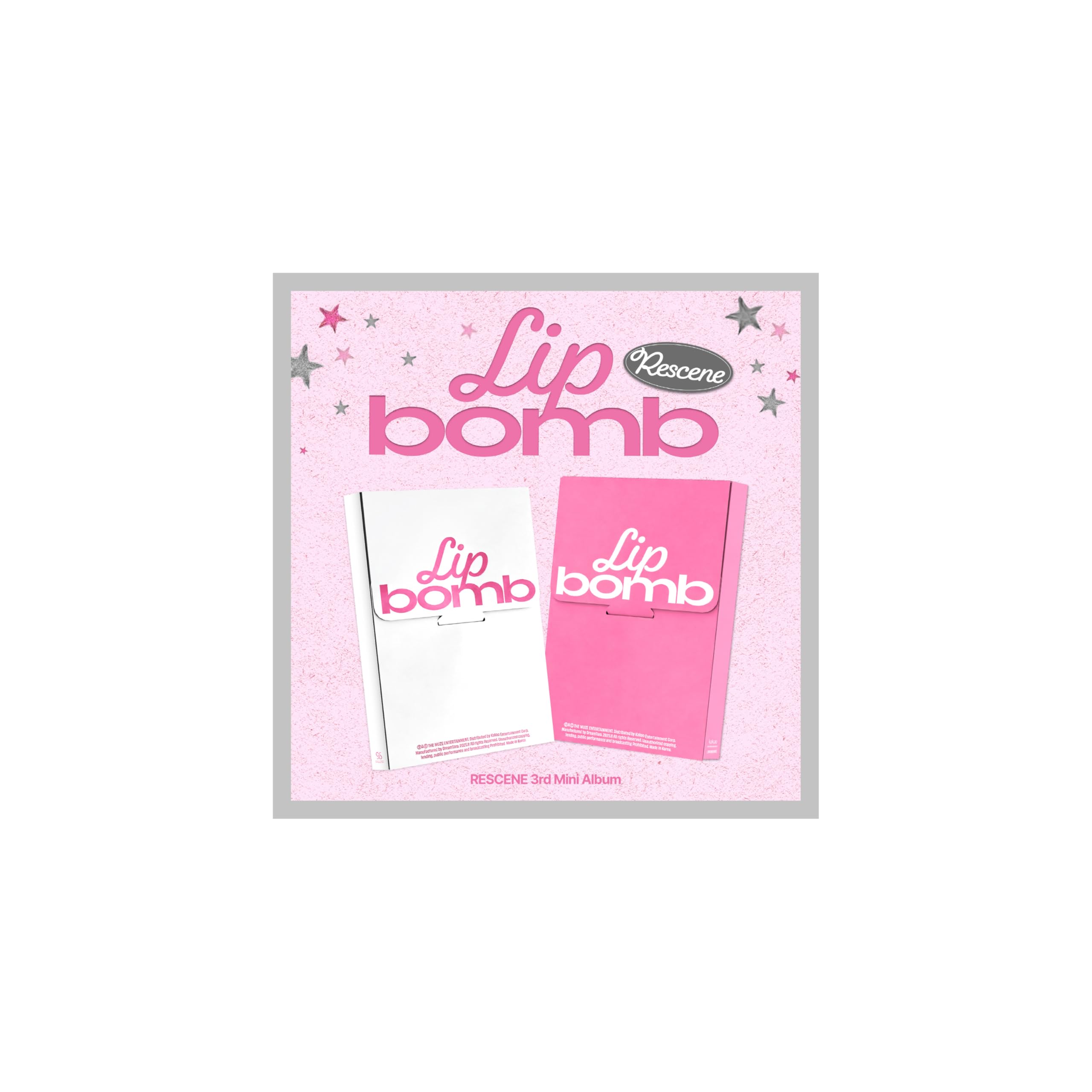 RESCENE Lip Bomb 3ème Mini Album standard avec ensemble baume et teinte scellé