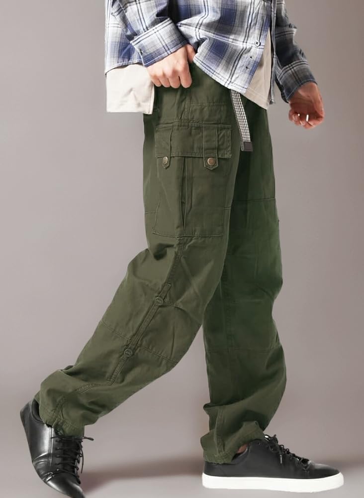 Amazon | [アーケード] 2WAY ベルト付き カーゴパンツ メンズ