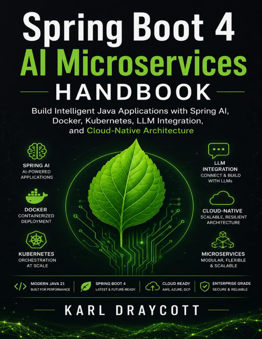 Spring Boot 4 AI Microservices Handbook: Build Intelligent Java Applications with Spring AI, Docker, Kubernetes, LLM Integration, and Cloud-Native Architecture (Quick Start Developer Series)