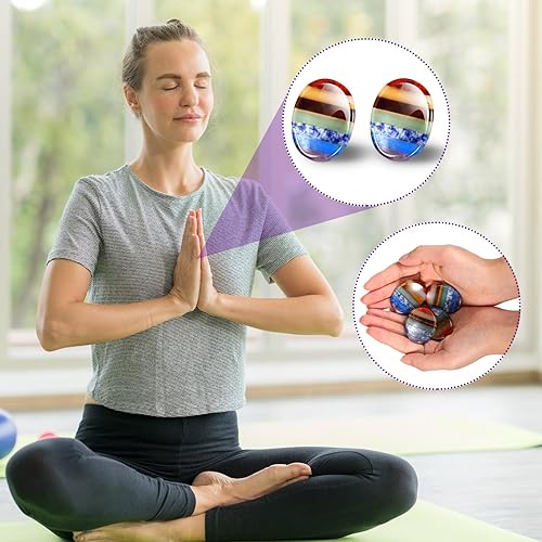 Miniatura 9 de 4 piedras de preocupación para el pulgar para la ansiedad, piedras de chakras, cristales de chakras, cristal rosa, amatista, ojo de tigre,