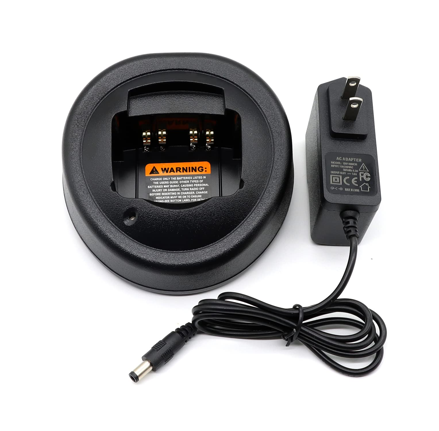 HTN9000B Charger HNN9013 [Upgraded] for Motorola HT750 HT1225 HT1250 HT1250LS HT1500 HT1550 HT1550XLS GP240 GP280 GP320 GP329 GP330 GP338 GP338plus GP339 GP340 GP344 GP350 Battery Charger