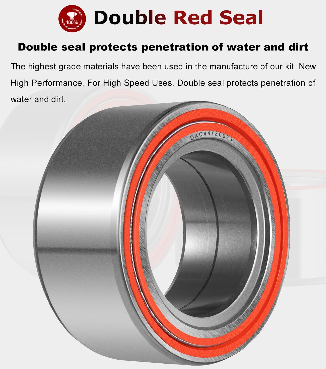 2 PCS 3514699 Wheel Bearing for Polaris UTV RZR 800 / RZR 1000 / General 1000 / Ranger XP 900 / Ranger XP 1000 and More (44x72x33.1)