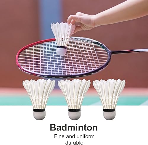 Miniatura 3 de Tainrunse Goose Feather Training Shuttlecock Long-Lasting Badminton Feathers 3612pcs Shuttlecocks Durable High Elasticity for