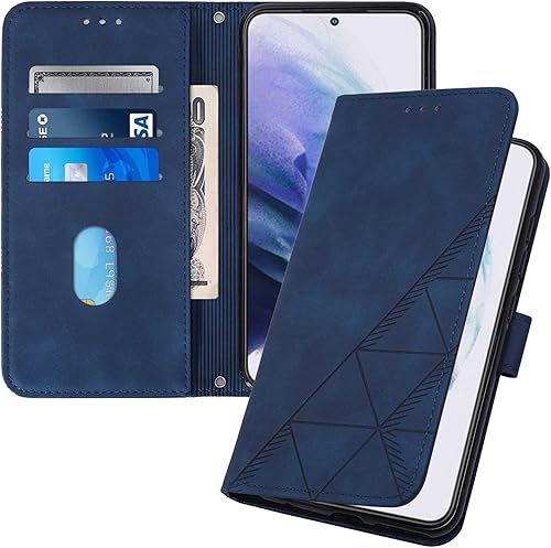 Compatible con Samsung Galaxy A13 5G Funda tipo cartera con tarjetero de cuero con función atril para mujeres y hombres, funda protectora magnética