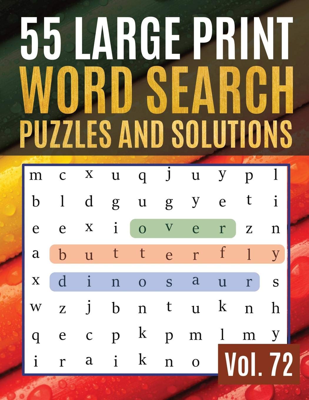 55 Large Print Word Search Puzzles and Solutions: Wordsearch Easy Magic Quiz Books Game for Adults | Large Print (Find Words for Adults & Seniors Vol.72)