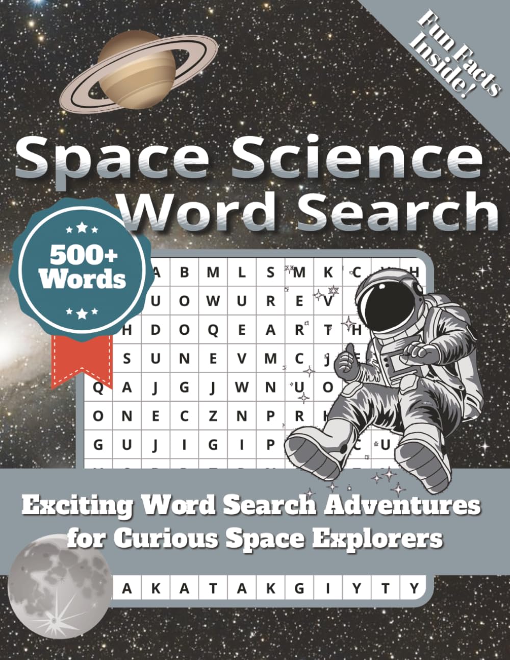 Space Science Word Search Puzzle Book: Word Searches with Easy to Read Print about Planets, Stars, Galaxies, Astronauts and more | 8.5x11 inches, 113 ... Gift For Vacation, Holiday, and Free Times.