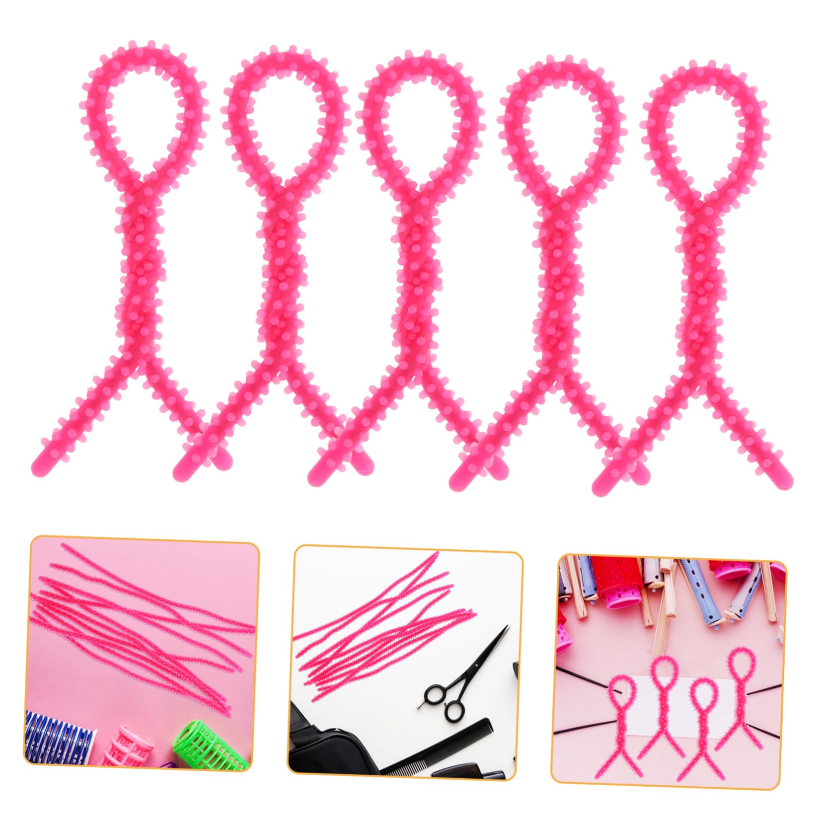 FOMIYES 5 Set Di Bigodini Arricciacapelli Senza Calore Rulli Per Frangia Bigodini Riscaldati Per Donne Permanente Per Per Lo Styling Dei Riutilizzabili 10 Pezzi * 5