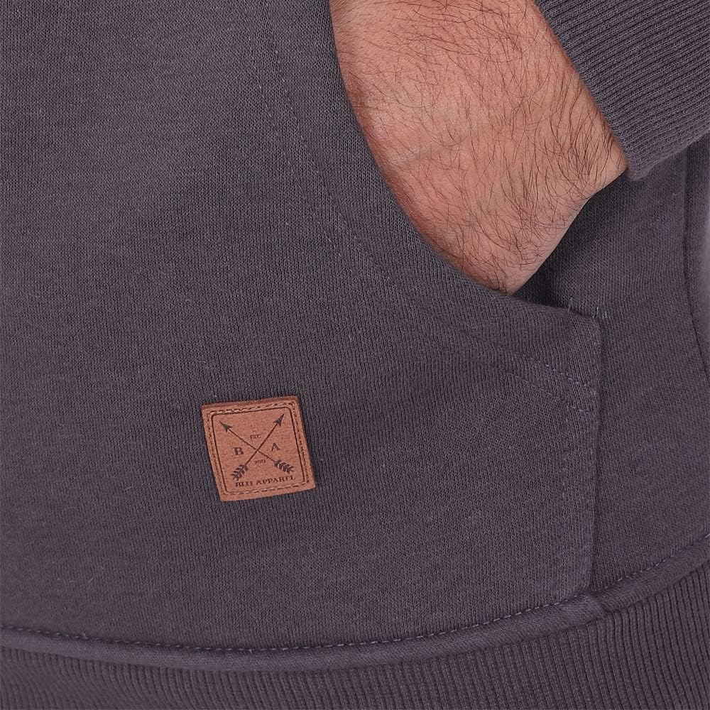 Mens OH Overhead Pullover Fleece Hoodie OH Hoody Hooded Sweatshirt Grey Black 6 71i1YtZj2EL. AC SL1000