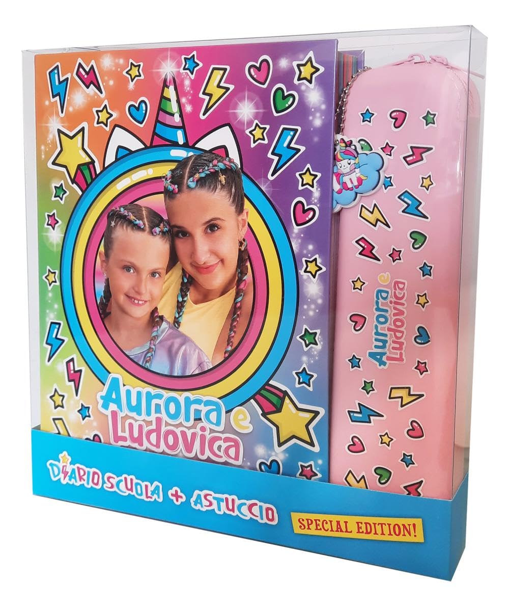 Aurora e Ludovica. Set scuola. Diario e astuccio. Ediz. a colori. Con astuccio