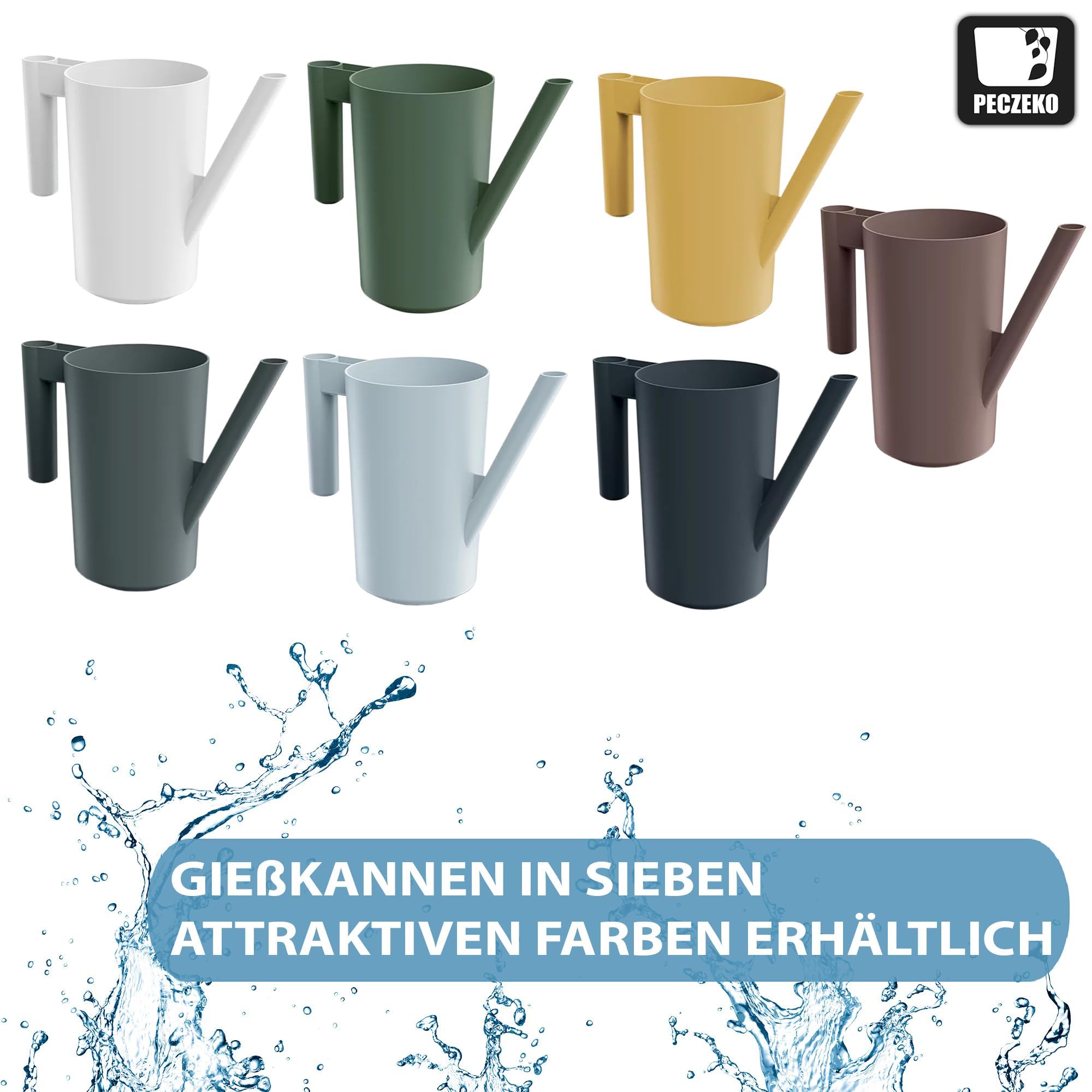 KADAX Home Garden Annaffiatoio per annaffiare i fiori 1,2 L