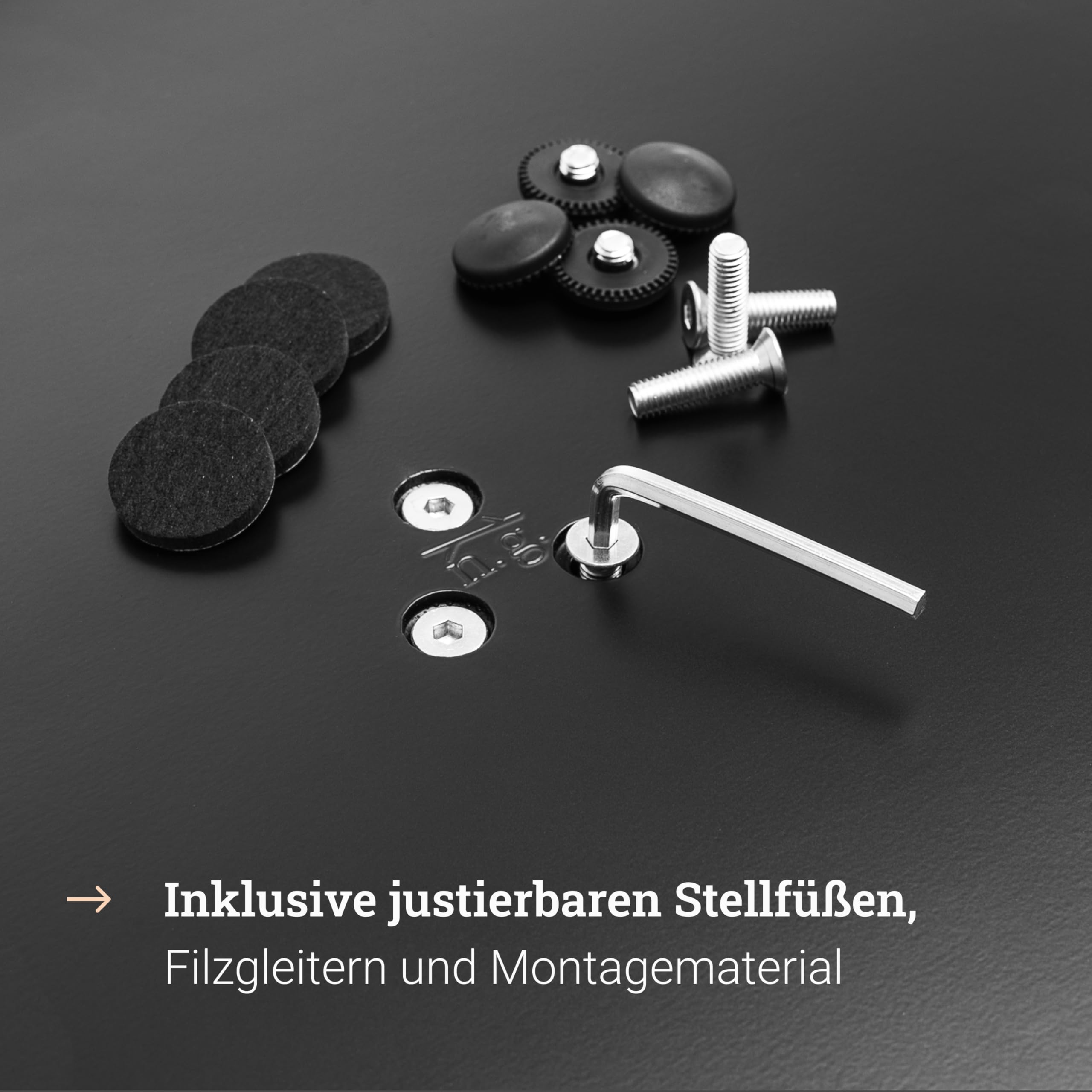 Natural Goods Berlin 1x Bistrotischgestell Single ECKIG - 17kg Bistro Tisch Tischgestell Metall Schwarz Gastro - DIY Tisch Untergestell 720 mm - Für Tischplatten bis 75x75cm oder 80cm Durchmesser