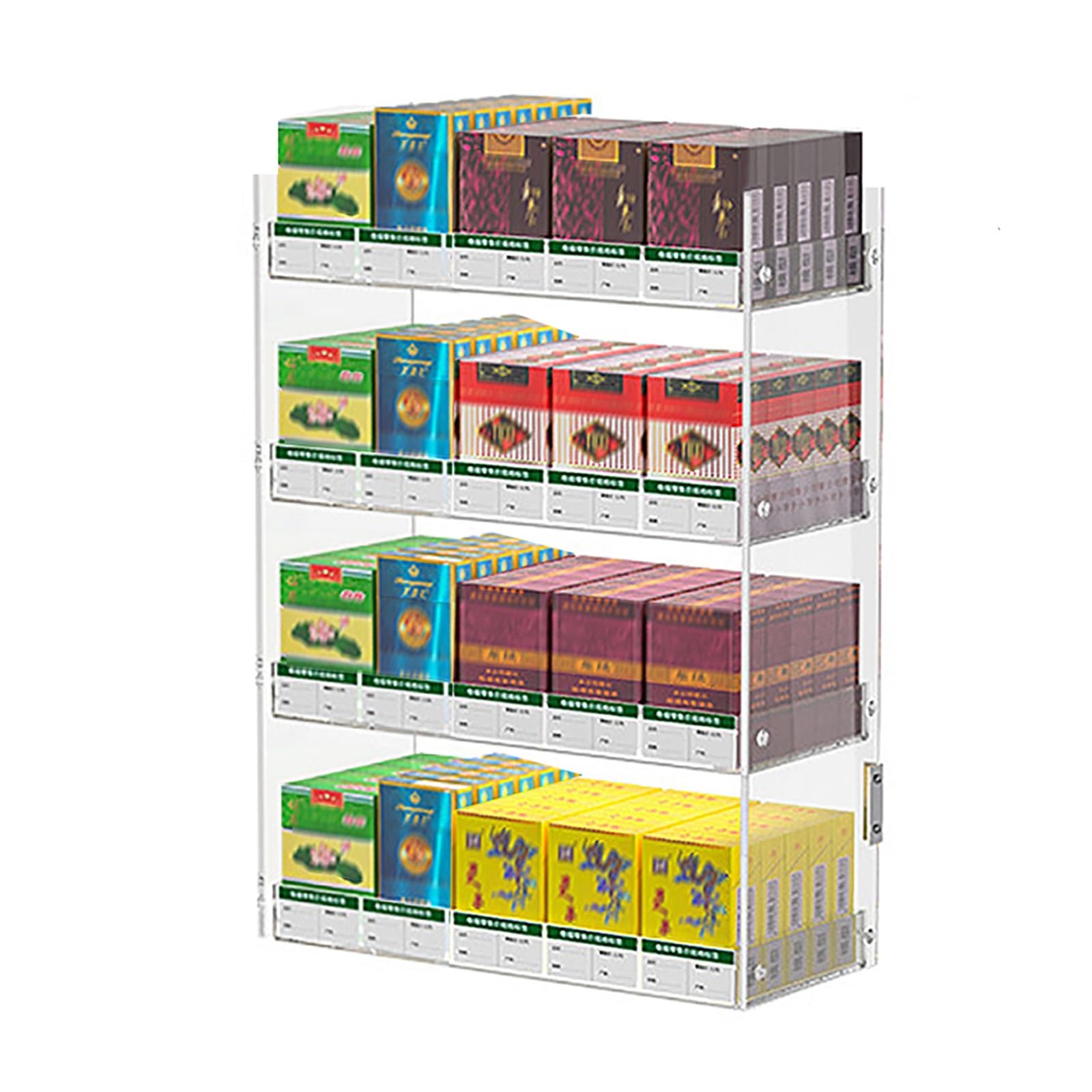 Organisateur automatique de cigarettes et boîtes d'allumettes pour mur et comptoir