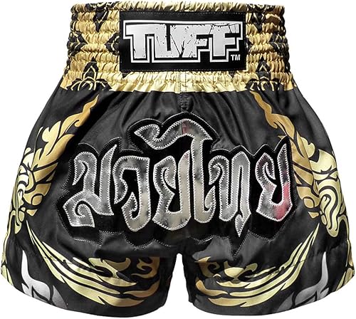 TUFF Pantalones cortos deportivos para Muay Thai y artes marciales, ropa de entrenamiento y gimnasio