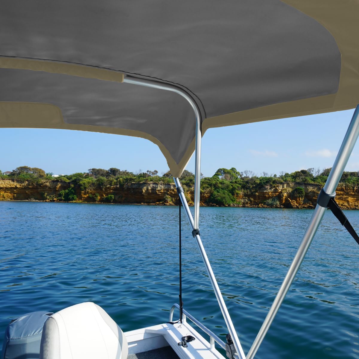 Oceansouth 3 Bow Bimini Top con Integrato Conservazione Bagagliaio