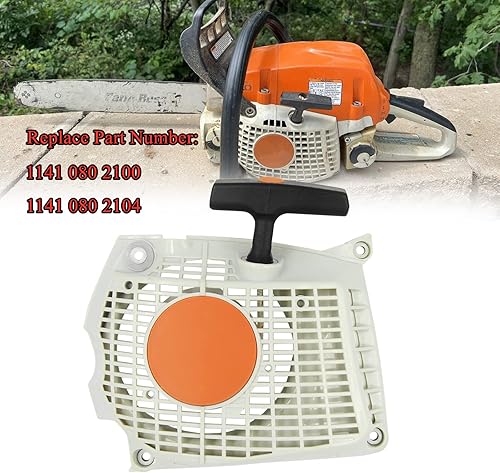 Miniatura 2 de Wanotine 1141 080 2100 Conjunto de arranque de retroceso para motosierras Stihl MS261 MS271 MS291, reemplaza a 1141 080 2104