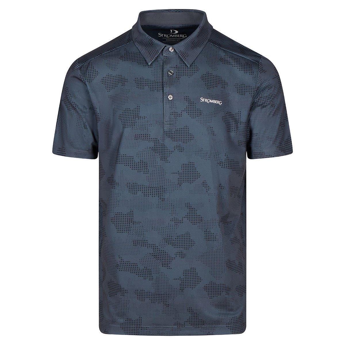 Stromberg Men's Charcoal/Black Woburn Digi Camo Golf Polo Shirt