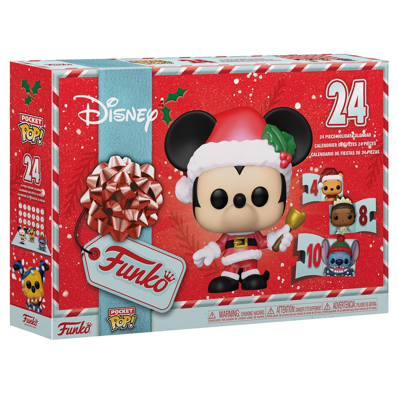 Funko Pop! Pocket Pop Countdown Calendar: Disney - 24 Days of Surprises - Collectible Vinyl Mini Figures - Mystery Box - Gift Idea - Holiday Present for Kids - Christmas or Birthday Countdown