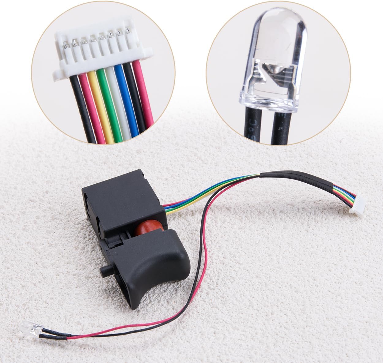 ZORZA 1Pcs Brushless Motor Control Board for Electric Wrench and Angle Grinder Motherboard Speed Switch 18V 300W Driver Switch Replacement for 2106 Wrenches