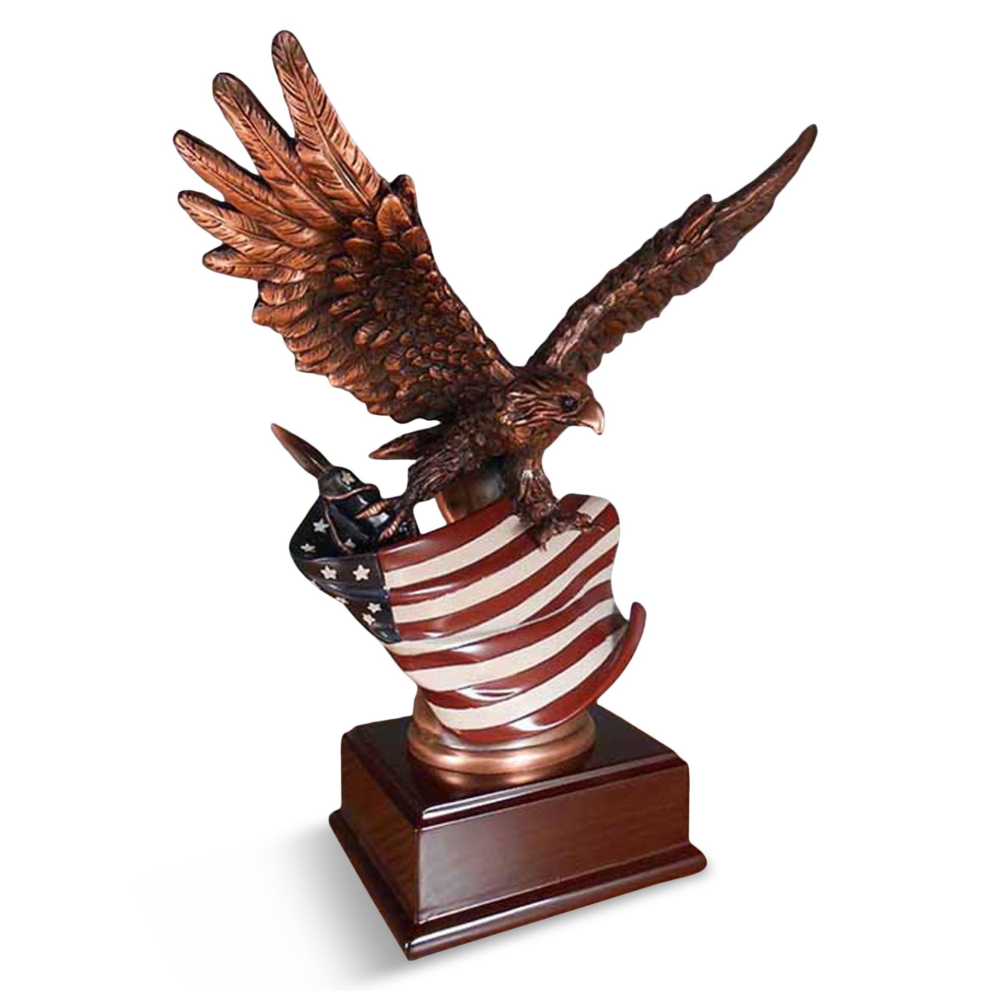 Marian ImportsAmerican Eagle Clutching Flag Medium Statue