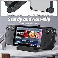 Vista 3 de Ermorgen Base de carga compatible con plataforma de vapor, soporte de base de soporte, carga rápida original de 45 W PD con almohadilla de silicona