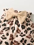 3Pcs Infant Baby Girl Clothes Long Sleeve Ribbed Ruffled Letter Romper Pants Headband Outfit Set