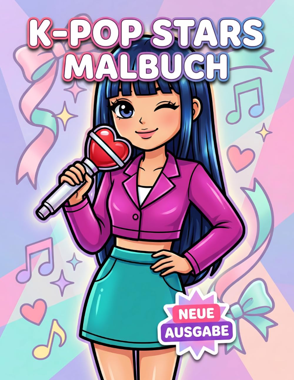 K-Pop Malbuch: Eine Bunte Sammlung Mit Über 60 Popinspirierte Figuren Für Kinder, Jugendliche Und Fans Moderner Musikstile