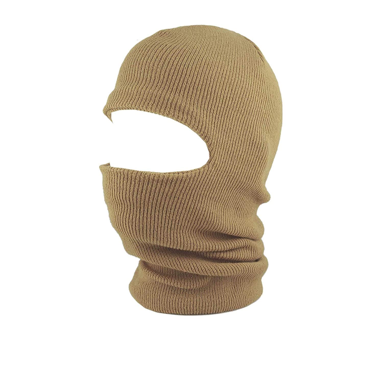 V4U Boy's Winter Warm Woolen Monkey Cap (Beige,Free Size)