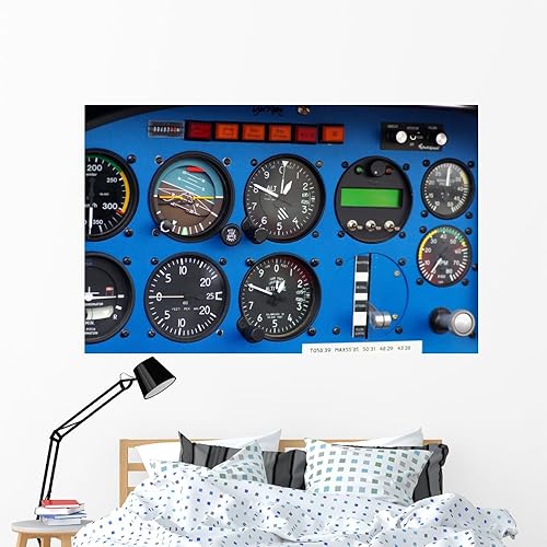 Miniatura 9 de WM210765 - Adhesivos de pared para panel de instrumentos de un avión pequeño (24 pulgadas de ancho x 15 pulgadas de alto), tamaño mediano