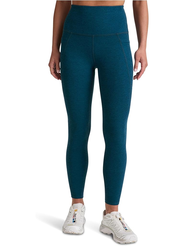 Blue Beyond Yoga Spacedye Out Of Pocket High Waisted Midi Leggings