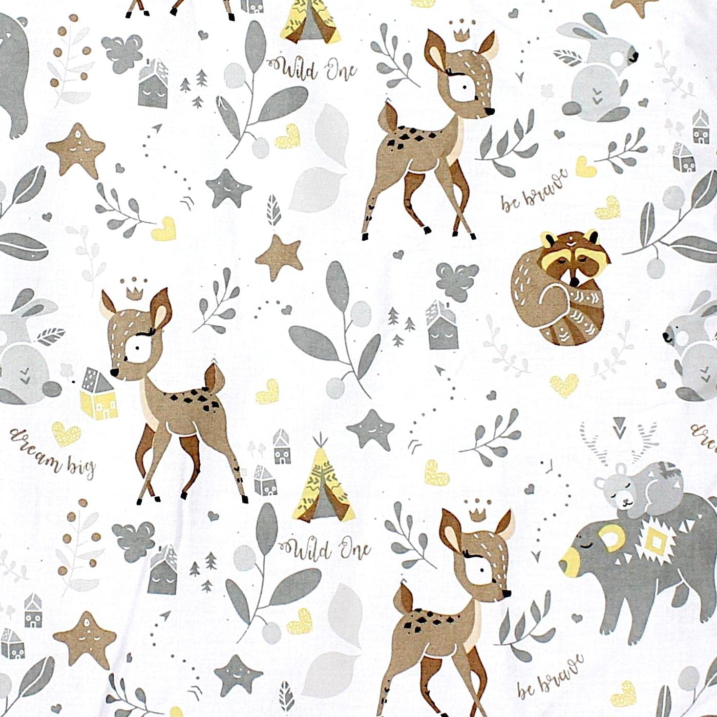 TupTam Colchón para Cambiador para Bebés Niños y Niñas, Safari/León/Marrón/Hojas/Verde, 70 x 50 cm — view 105