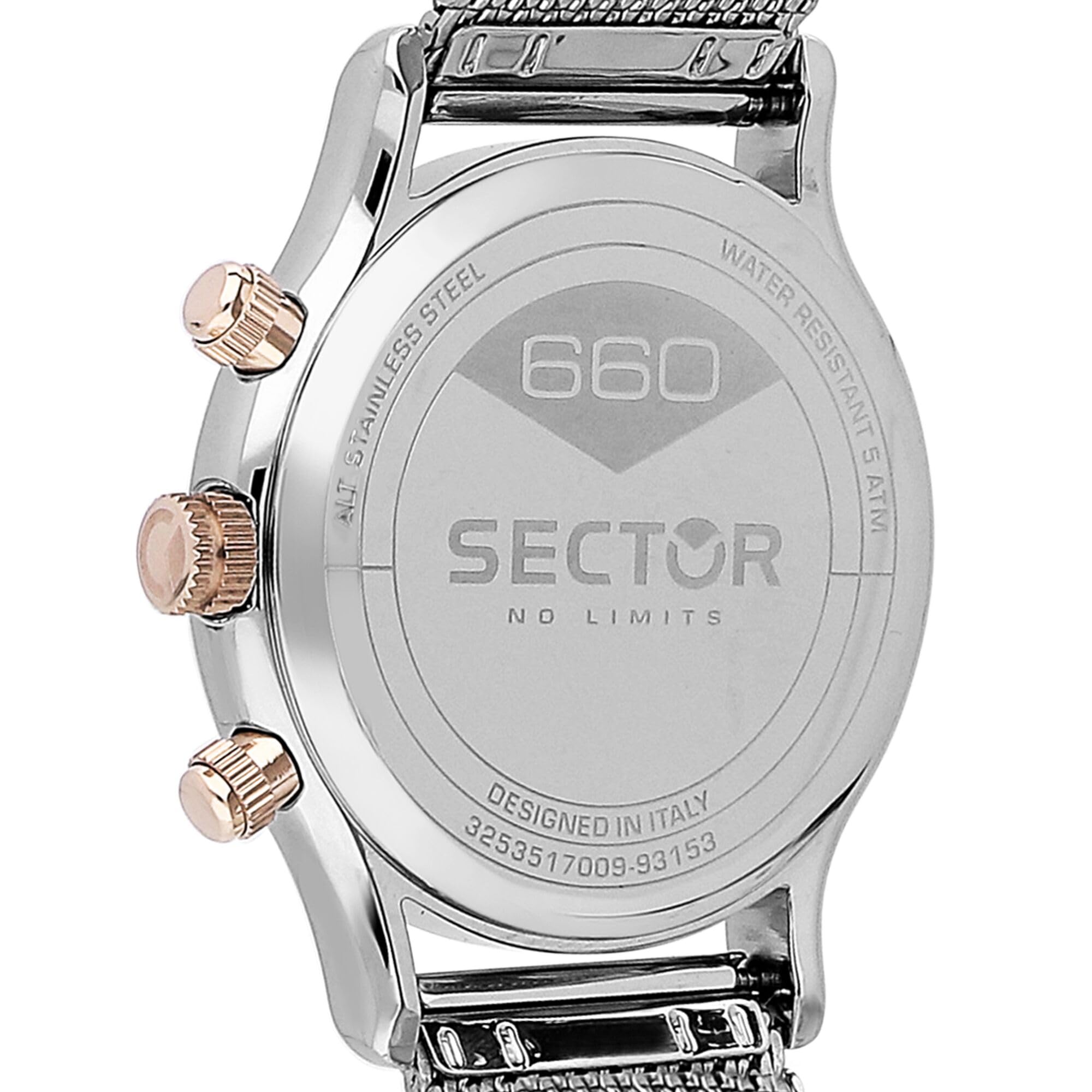 Sector No Limits 660 Orologio Uomo Multifunzione in Acciaio, PVD Oro rosa - R3253517010