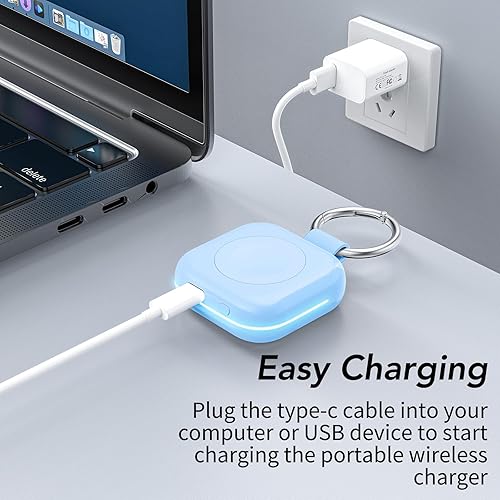 Miniatura 5 de HUOTO Cargador para accesorios de Apple Watch, batería de 1200 mAh, accesorios para reloj inteligente, llavero, cargador USB C inalámbrico para