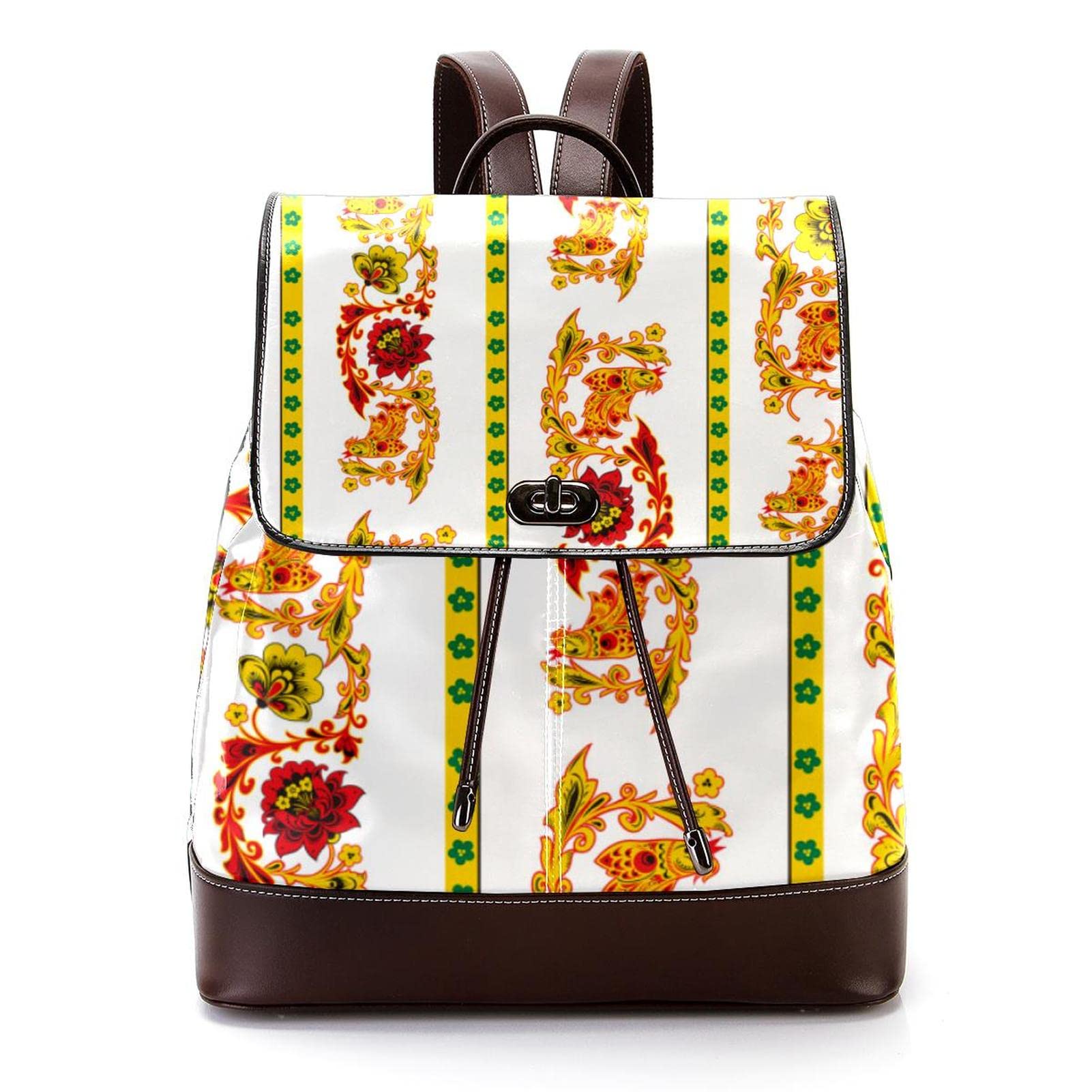Abstrakcyjny wzór artystyczny mini plecak ze sztucznej skóry torebka, damski plecak torebka torba szkolna, MultiColor 04
