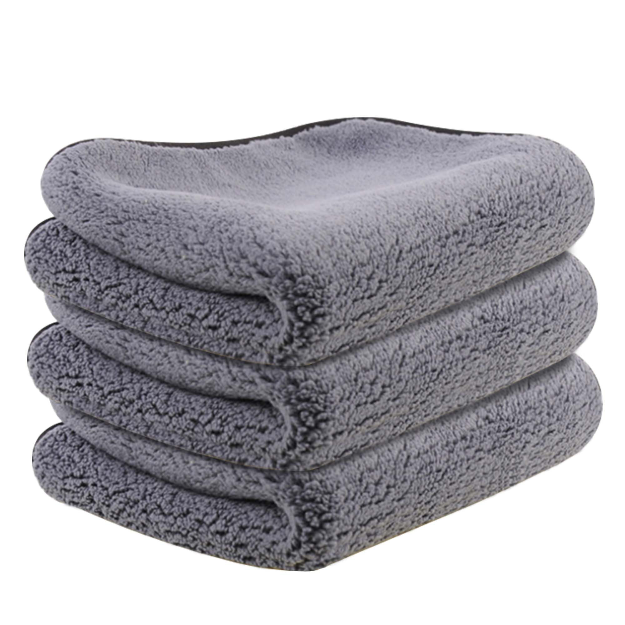 Autofy 500GSM - 40cm x 60cm - [Pack of 3] - Microfiber Cloth Double Sided Microfiber Cloth for Car Lint Free Super Soft Plush Car Cleaning Cloth Sueded Edges for Scratch Free Car & Bike Cleaning-image-35