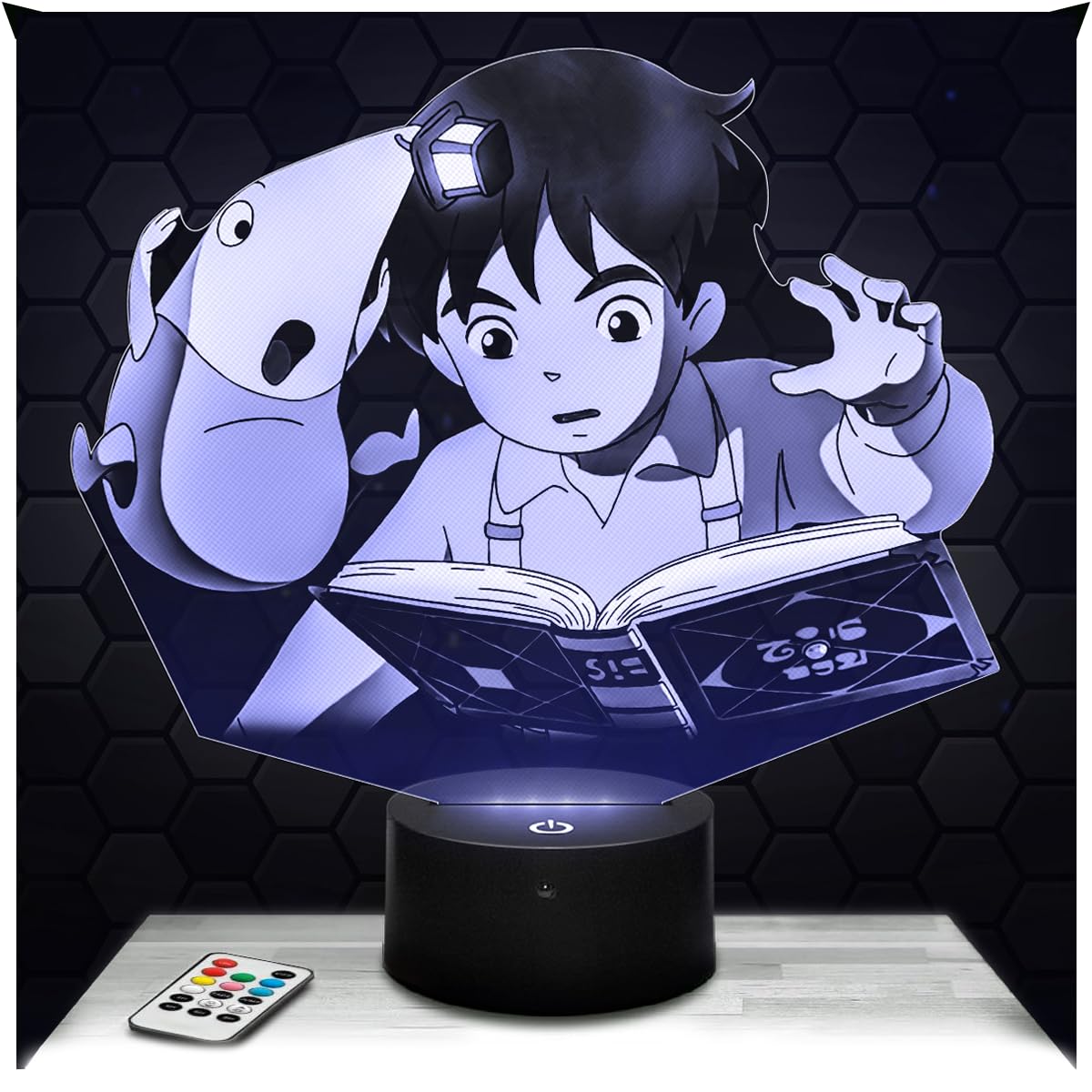 Lampephoto.fr - Ni no K 3D Lamp for Boy's Room, Gaming Gamer Video Games Gift idea Soft Light Decoration Night Light Desk Decor, Original Christmas, Gift idea for Teenagers, Merchandising