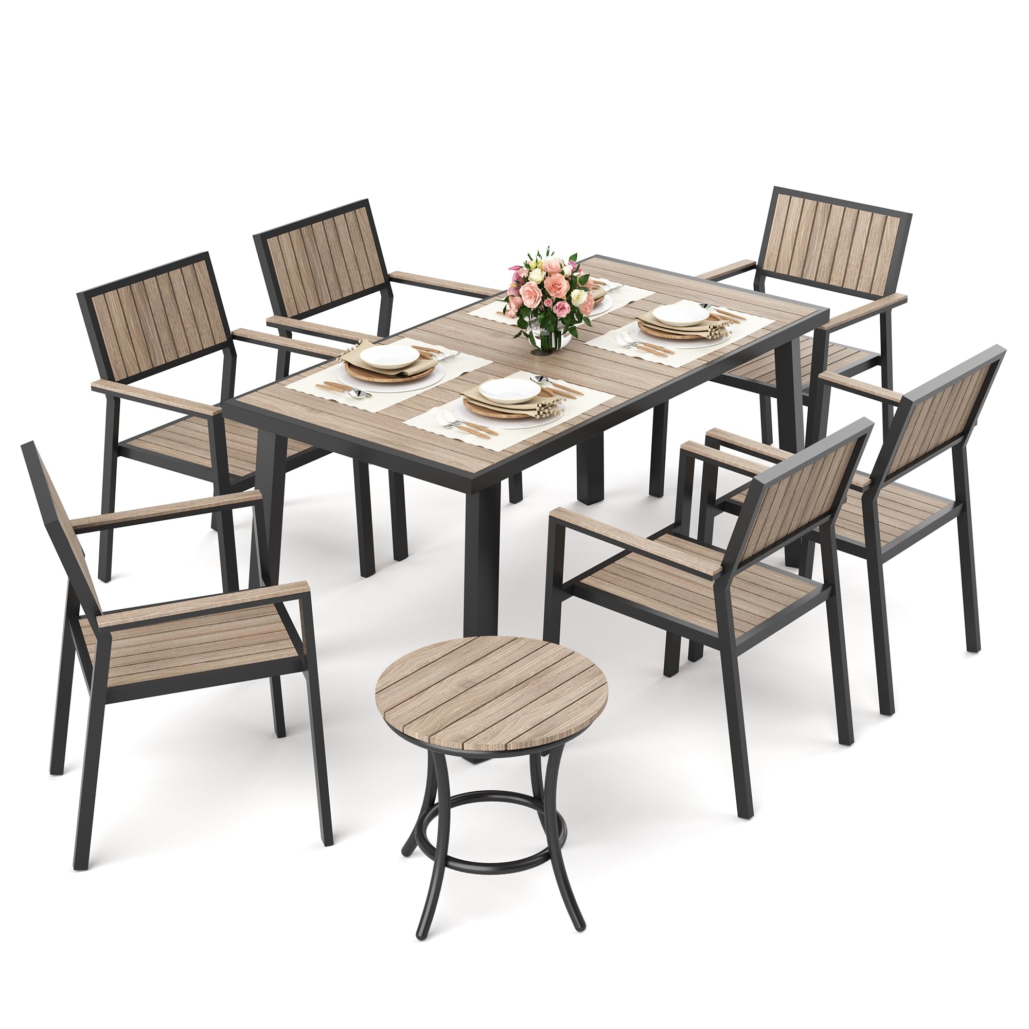 Pamapic Furniture Pamapic 10-Piece Patio Set Aluminum Outdoor - Main Image