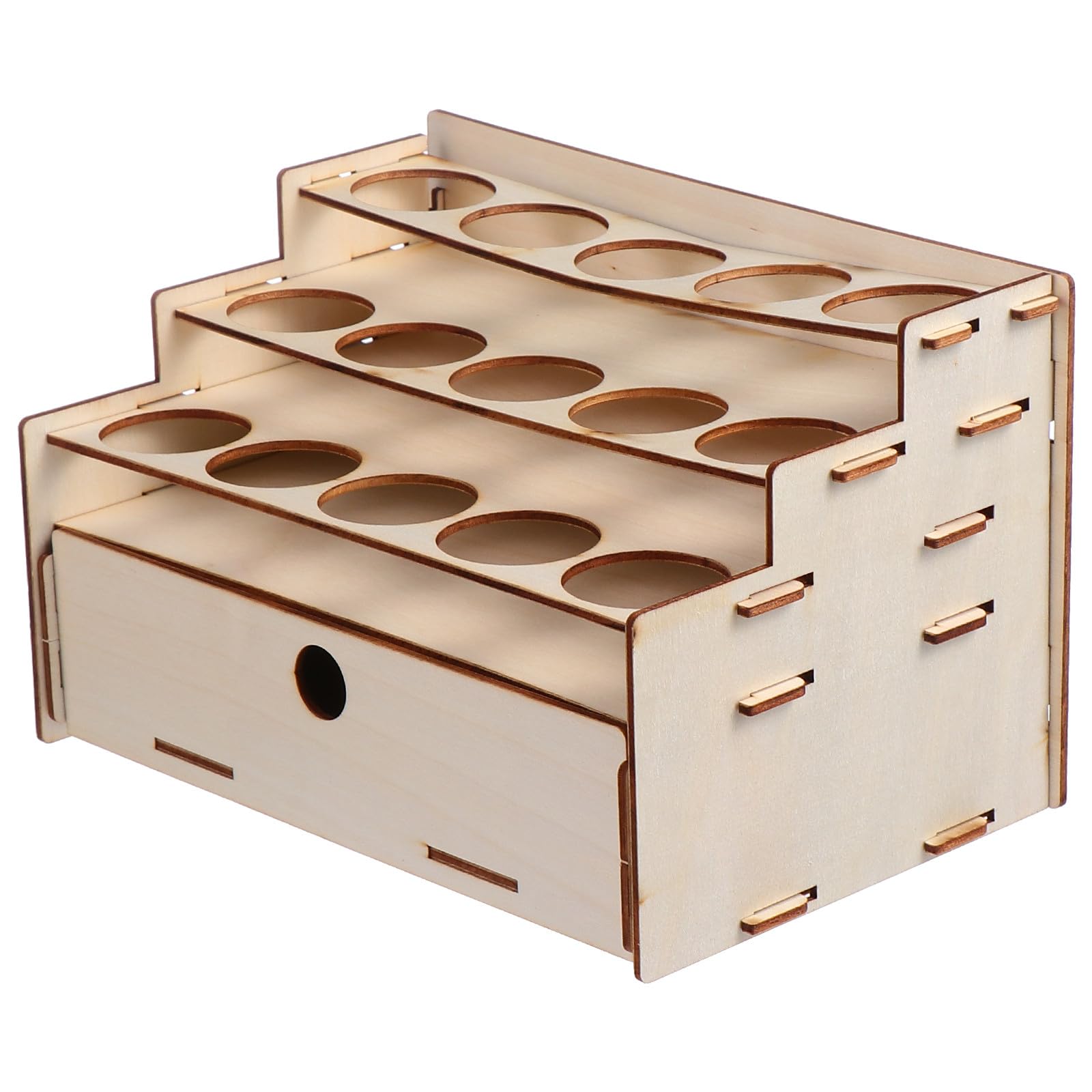 Tubes de peinture support en bois double couche organisateur DOITOOL stable