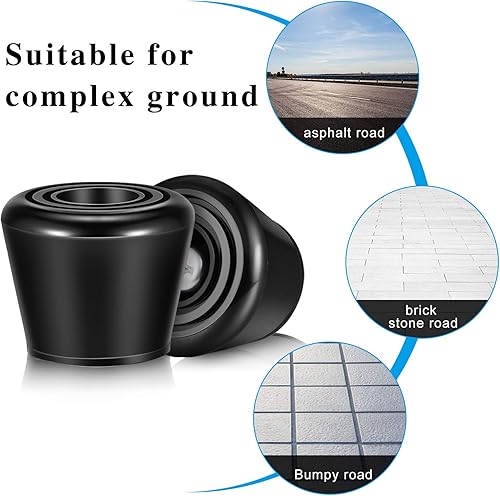 Miniatura 6 de Juego de 5 tapones de punta de patín con ruedas que incluye 1 par de patines para patines de patines y freno de goma, 1 llave práctica y 2 tornillos.