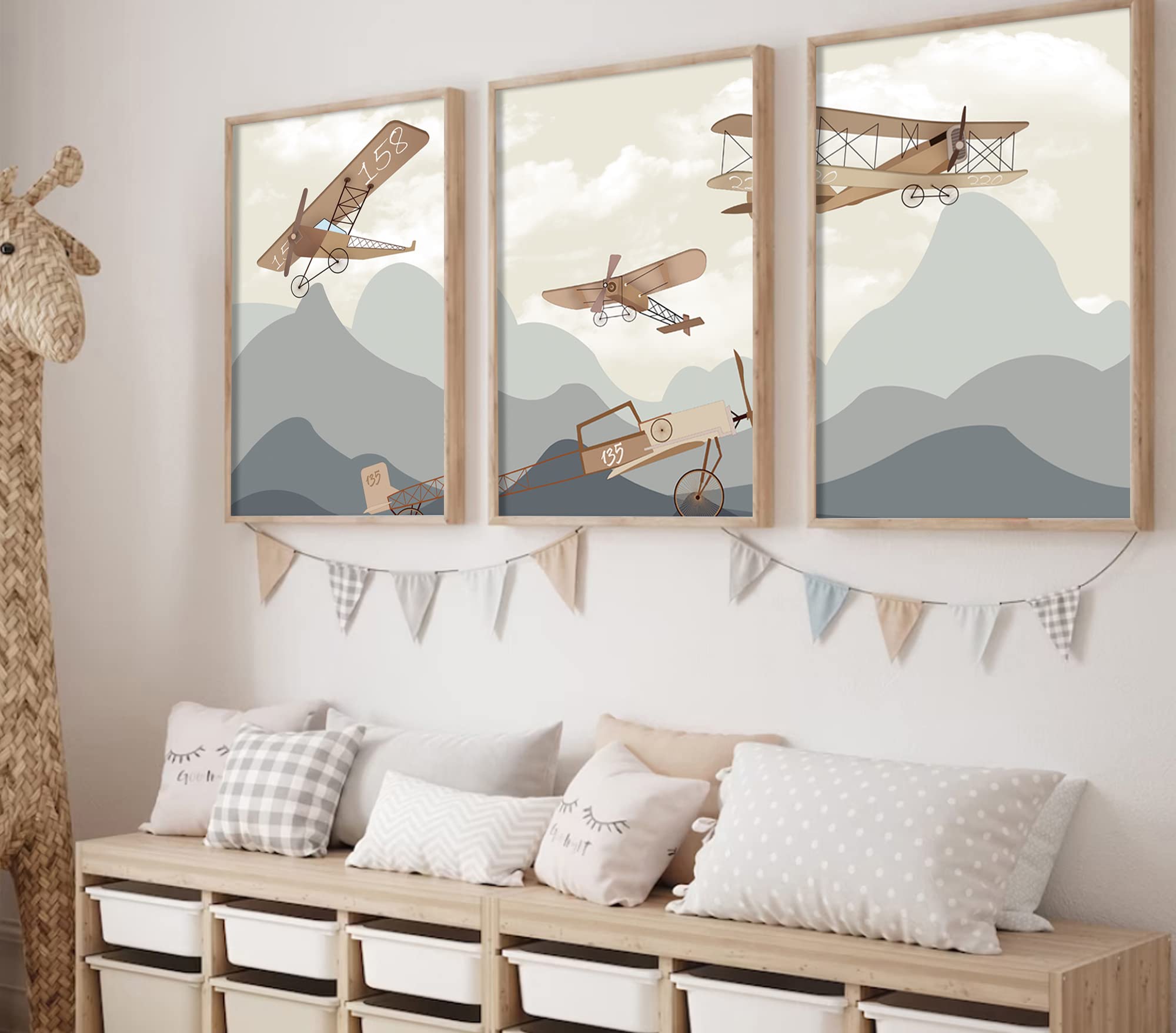 ZEDEV Posteraufhänger 'Where The Wild Ones Play' 30,5x40,6cm - Kinderzimmer Deko