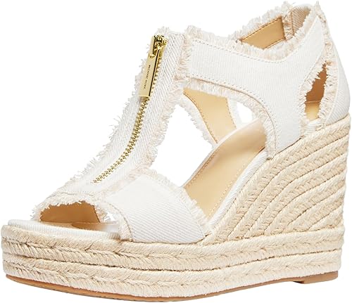 関税込 MICHAEL MICHAEL KORS ウェッジ エスパドリーユ Berkley Amazon | Michael Kors レディース Berkley Mid Espadrille