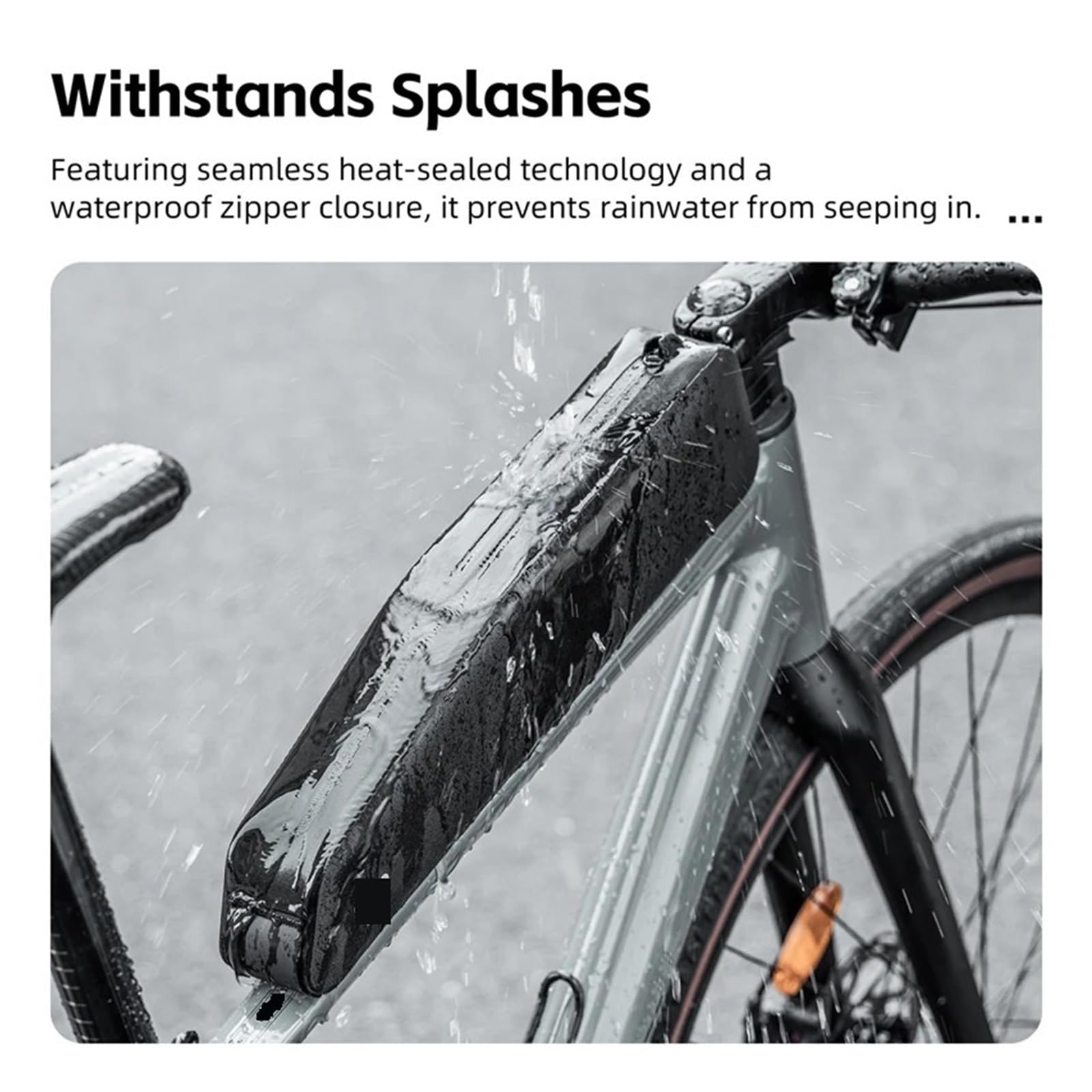 Borsa for telaio con tubo superiore extra lungo for bicicletta Accessori for bici impermeabili e resistenti alla vernice