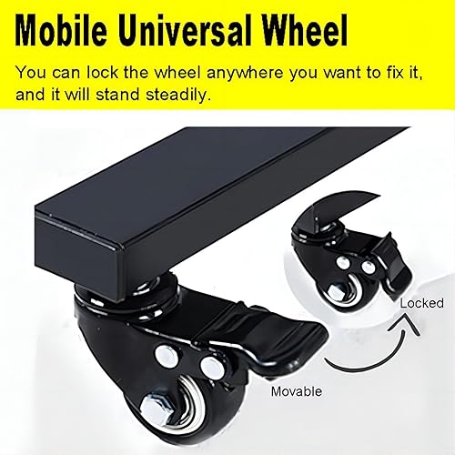 Miniatura 3 de Divisor de pared para habitación, ancho ajustable de 7 pies a 11 pies, marco de metal con ruedas universales bloqueables, pantalla de privacidad