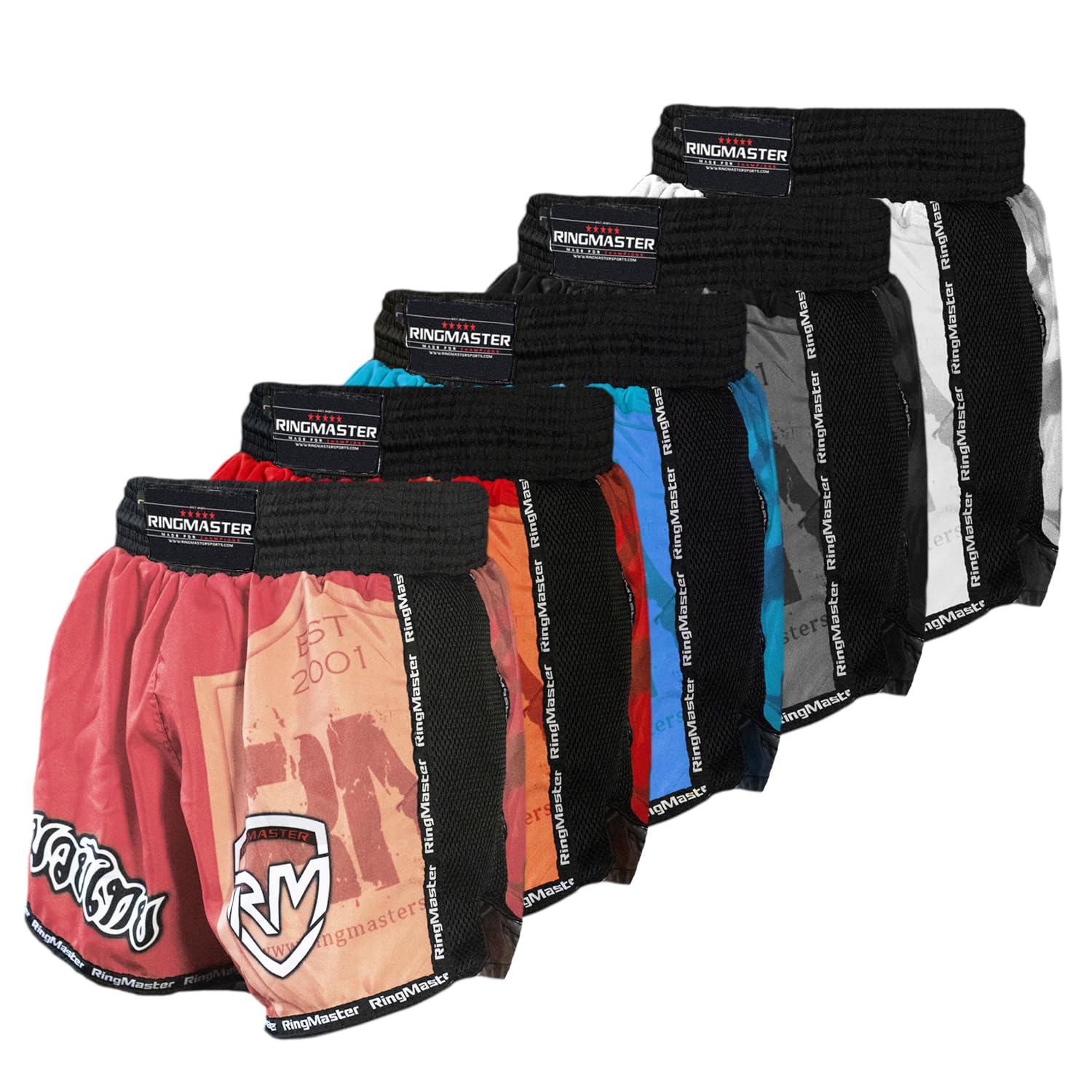 Ringmaster Pink Warrior Kids Kickboxing Thai Shorts Kick Training Clothing Mma Martial Arts (, X Small)